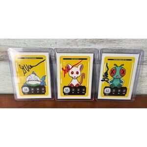 Veefriends x Zerocool Garyvee Signed TCG Cards -Reliable Rat, Piranha,"Die" fly